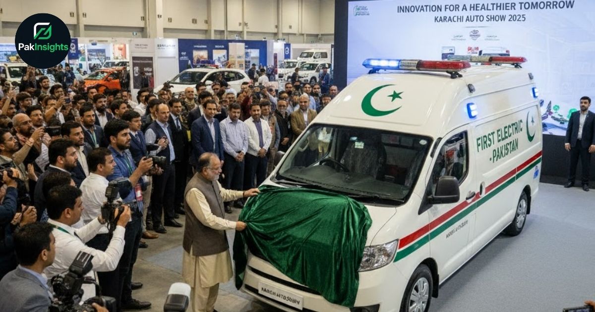 First Electric Ambulance Unveiled in Pakistan at Karachi Auto Show