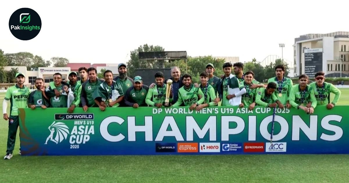 Govt Announces Cash Prize for Pakistan U19 Asia Cup Champions