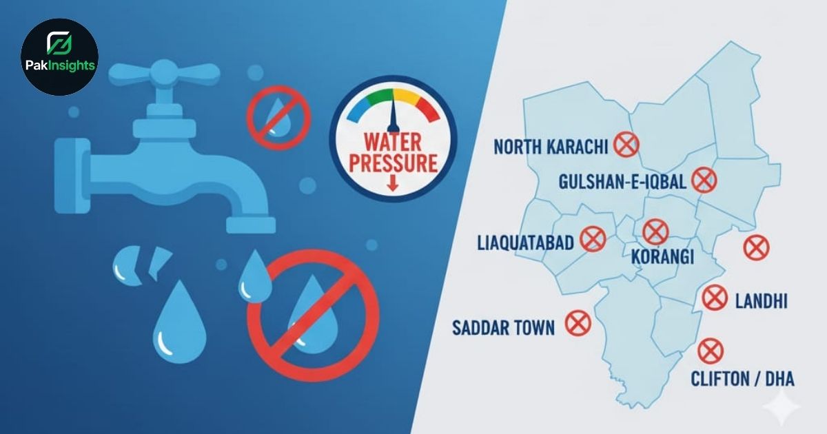 Karachi Faces Scheduled Water Cuts: Key Neighborhoods to Experience Reduced Supply
