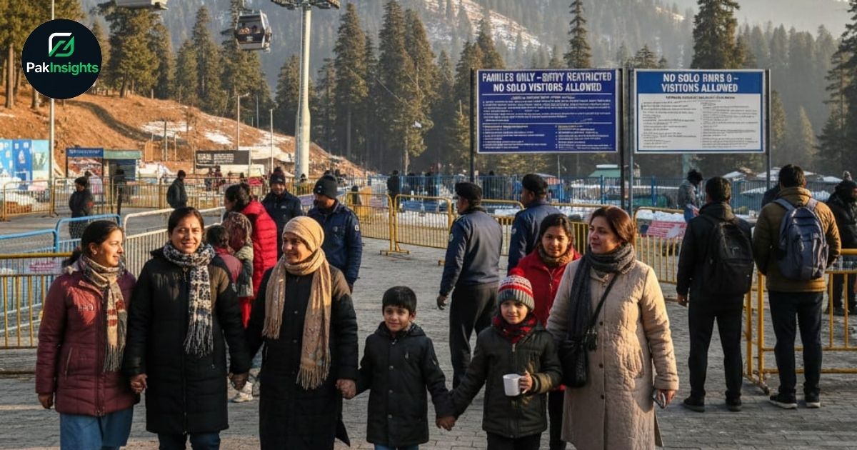 Murree Limits Two Popular Tourist Attractions to Families Only