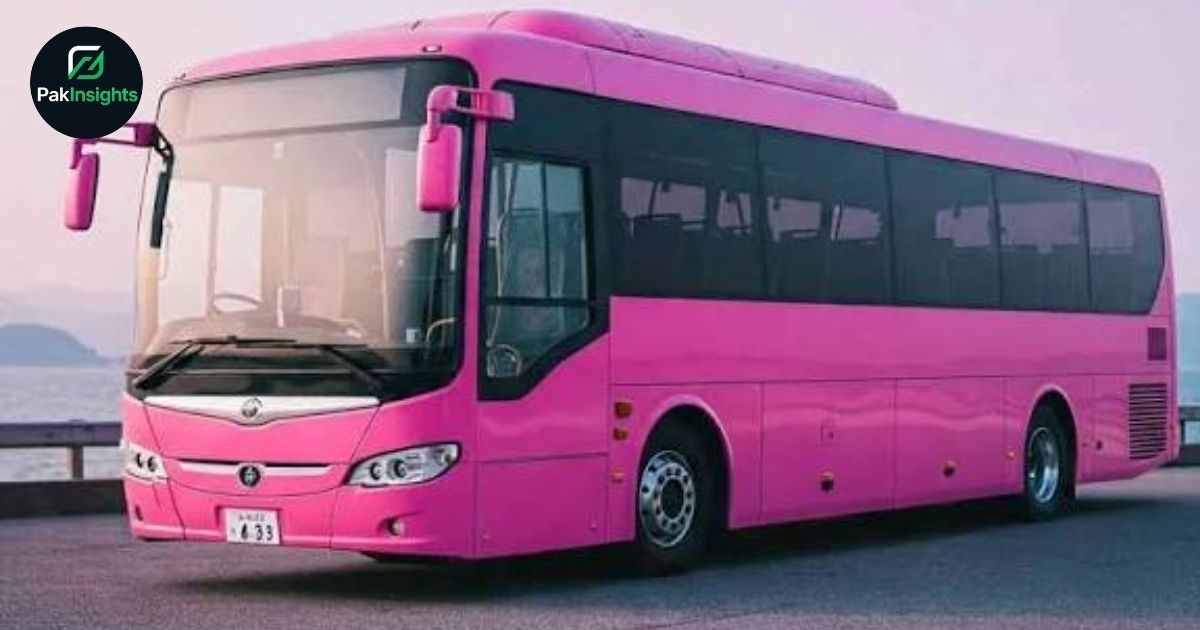 Balochistan Introduces Pink Bus Service to Improve Safe Travel