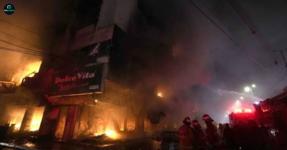 Deadly Fire Breaks Out at Karachi’s Gul Plaza, Multiple Casualties