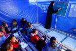 Gaza Children Return to School in Tents Amid Yellow Line Dangers