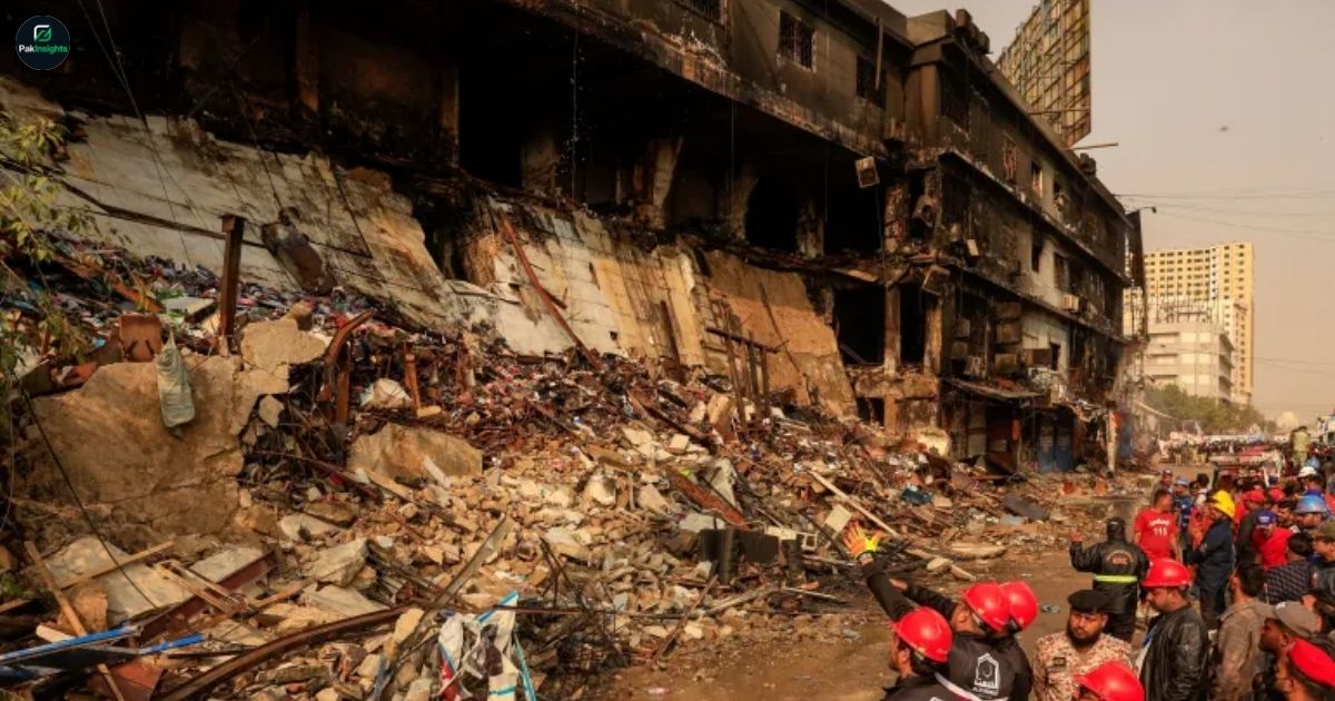 Karachi Fire Tragedy: 25+ Bodies Found Inside Gul Plaza Shop
