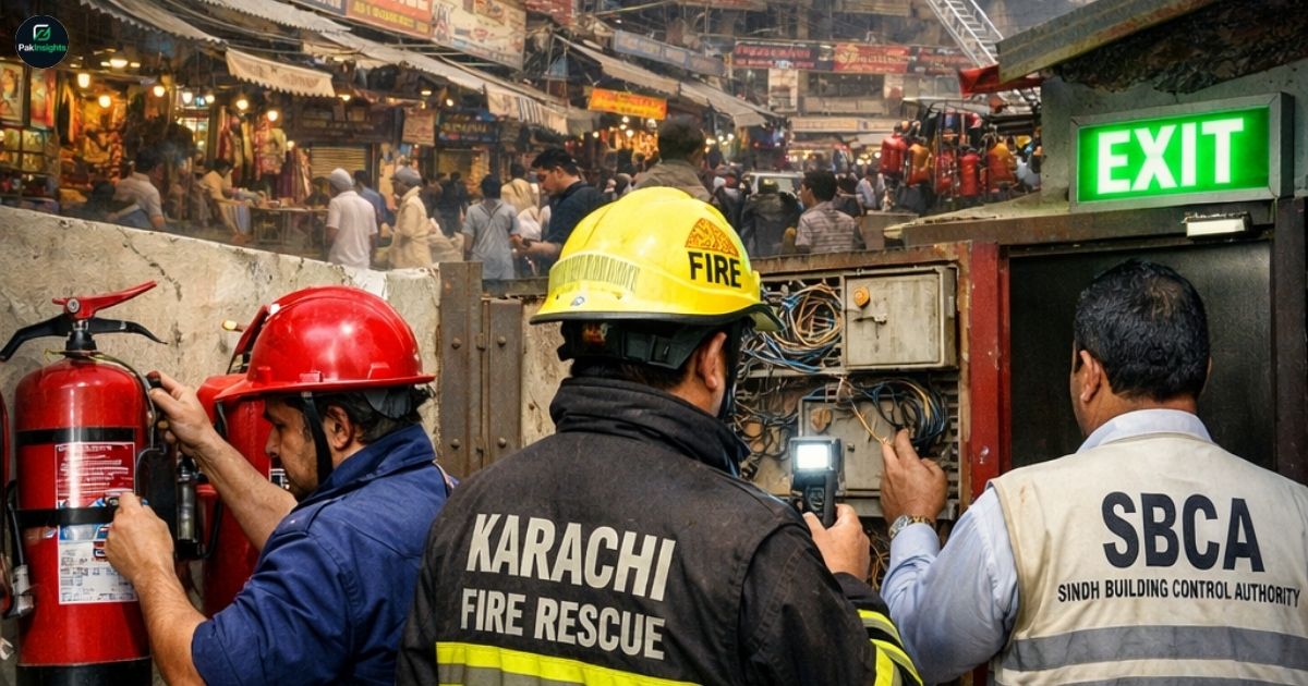 Karachi Markets Reinforce Fire Safety After Gul Plaza Blaze