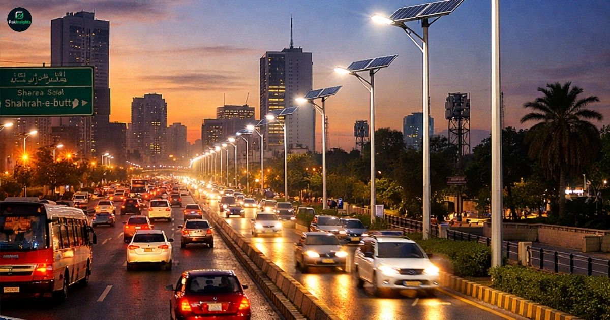 Karachi Roads Turn Solar in Rs. 900 Million Eco-Friendly Project