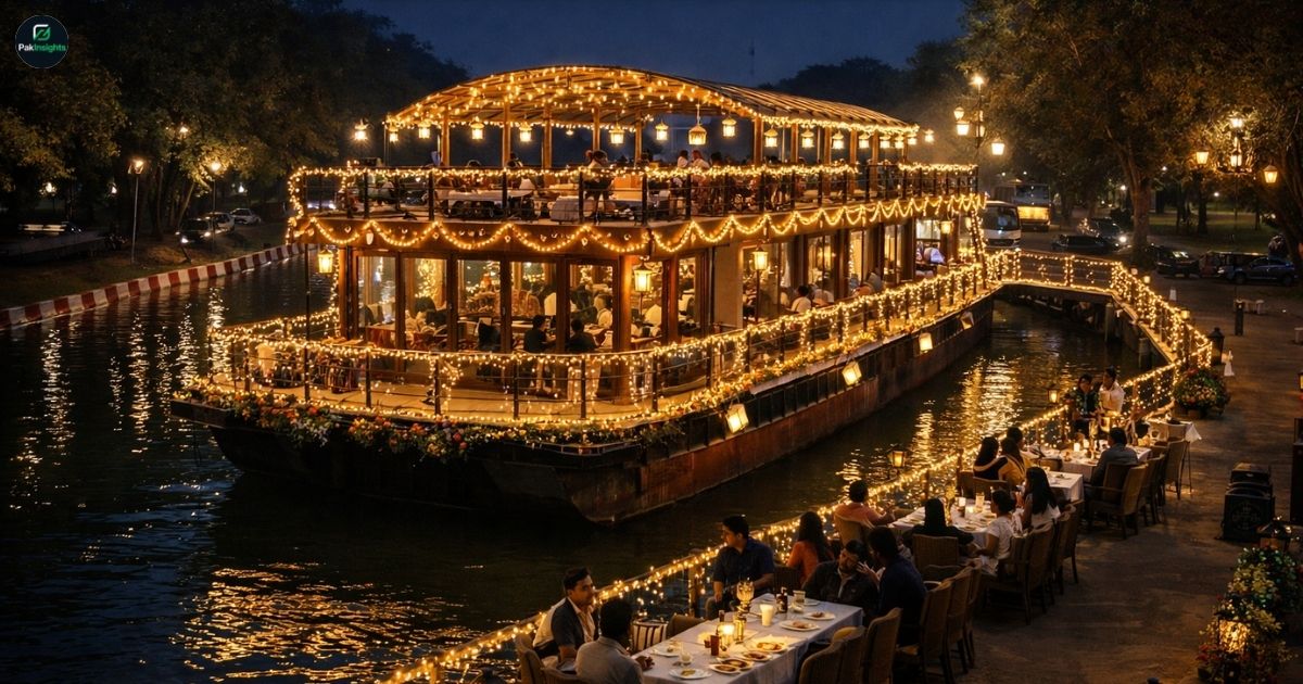 Lahore’s First Floating Restaurant Construction Begins Along Canal
