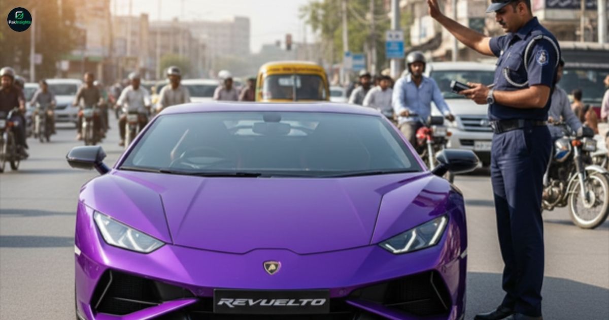 Lamborghini Owner Fined Rs. 28,000 by Punjab Traffic Police
