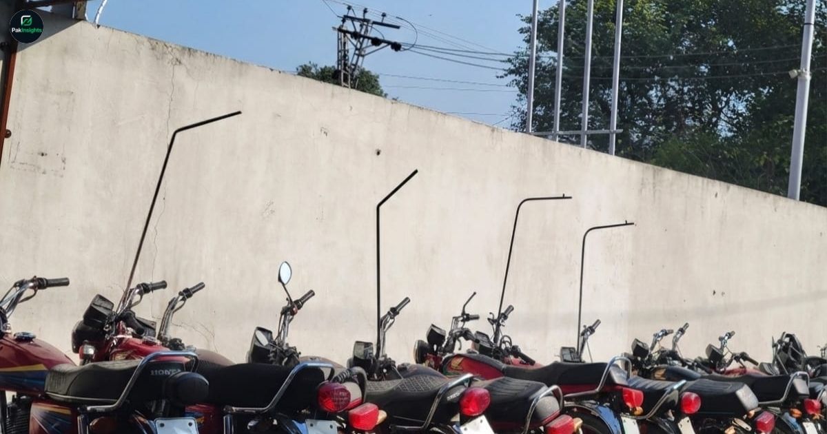 Motorcycles Without Safety Rods Face Fines in Lahore