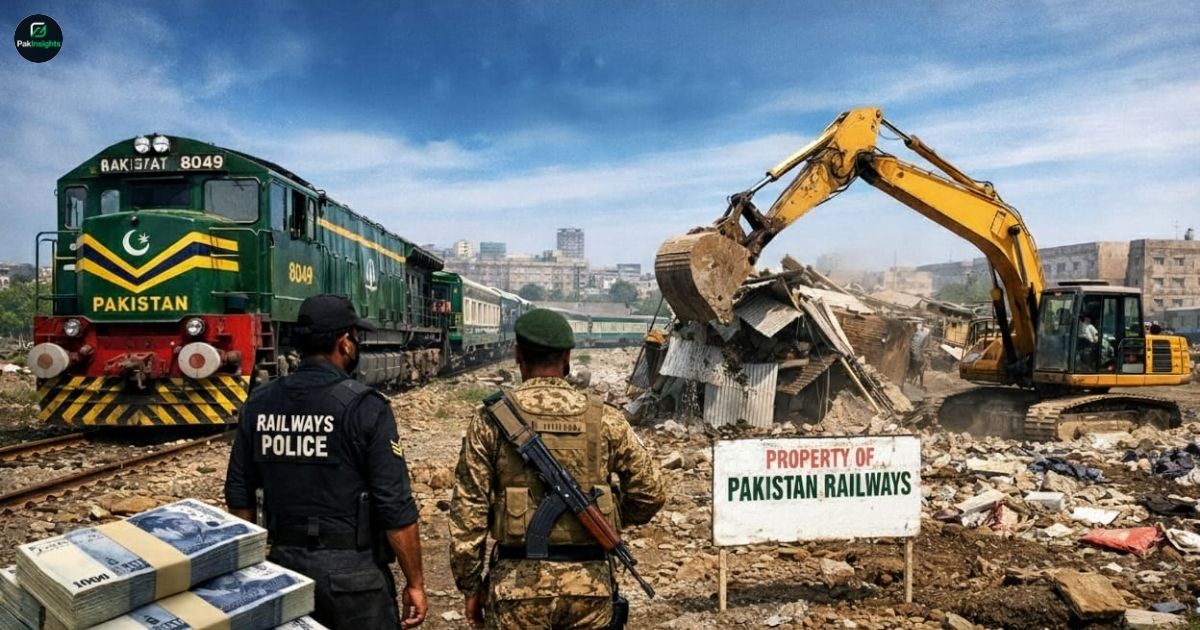Pakistan Railways Recovers Land Valued at Rs. 11.39 Billion