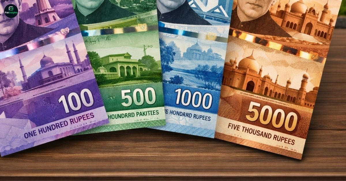 Pakistan to Introduce Modern Designs for Rs 100–Rs 5000 Notes