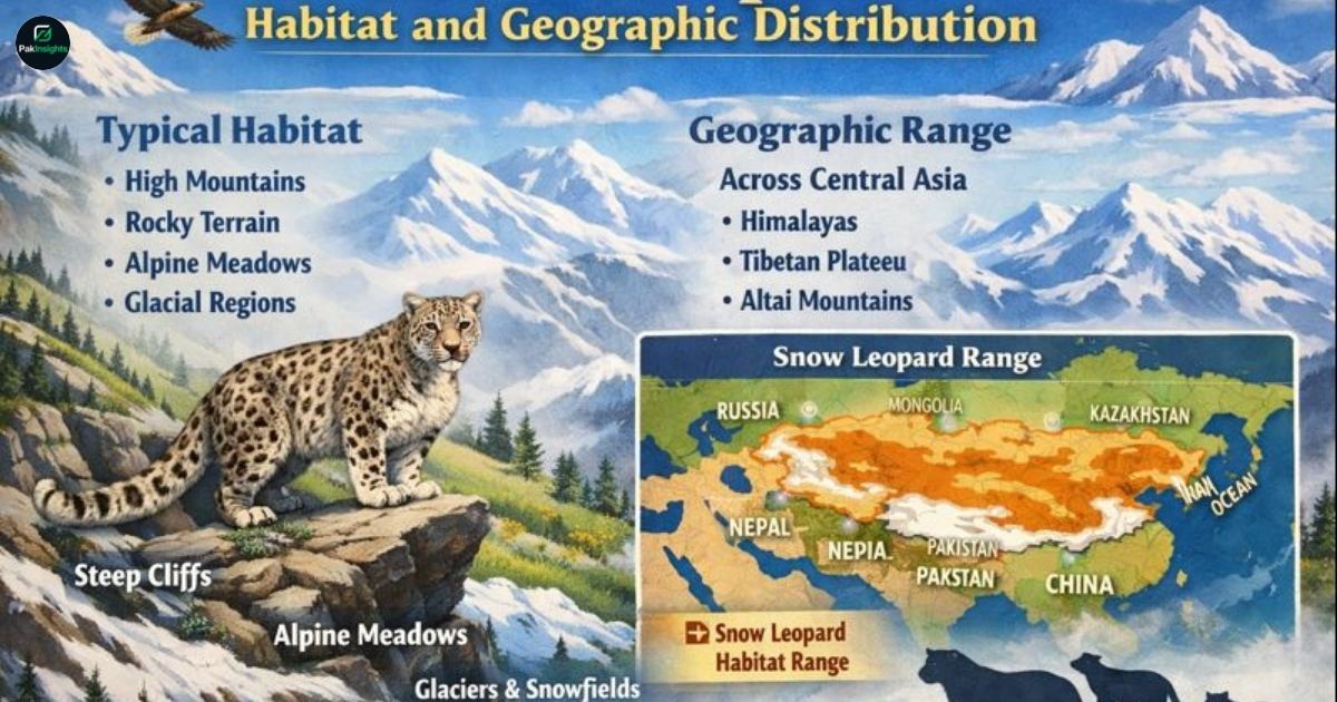 Snow Leopard Habitat and Geographic Distribution