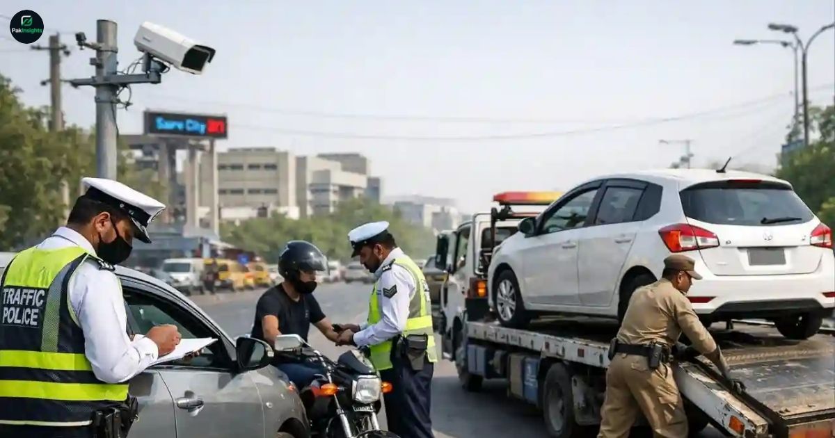 Strict Traffic Enforcement in Sindh: Vehicle Seizures for Violations