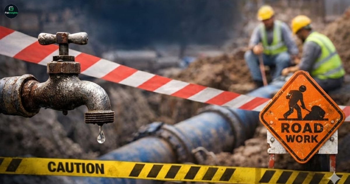 Temporary Water Supply Suspension in Karachi Amid Maintenance