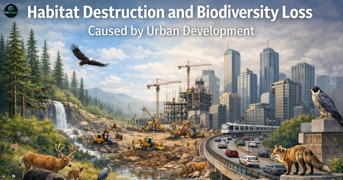 Habitat Destruction and Biodiversity Loss Caused by Urban Development