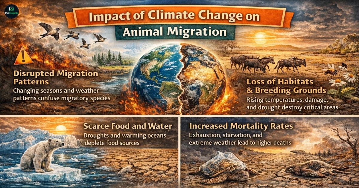 Impact of Climate Change on Animal Migration
