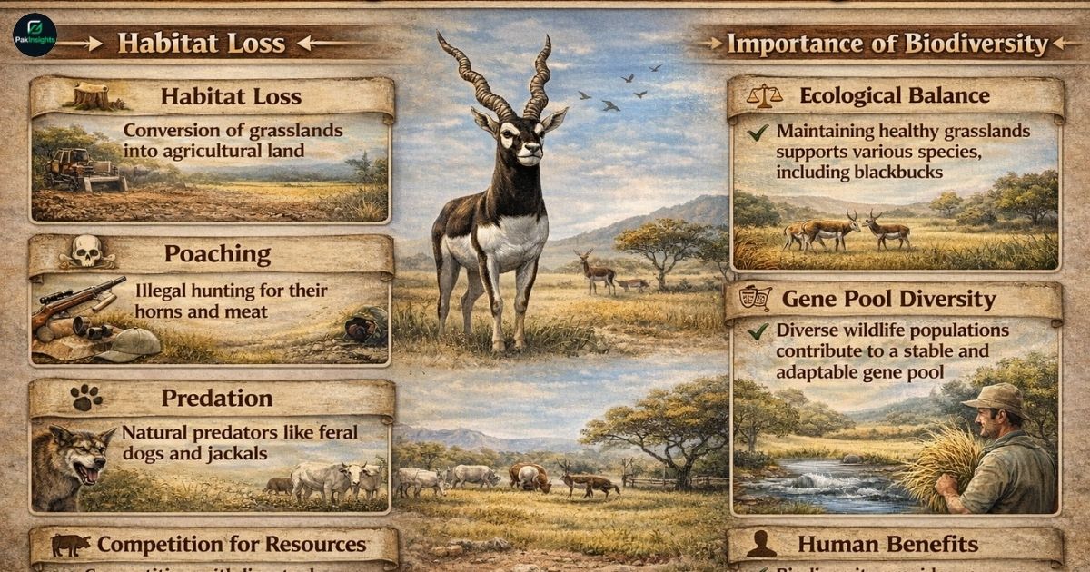 Threats to Blackbuck Survival and the Importance of Biodiversity