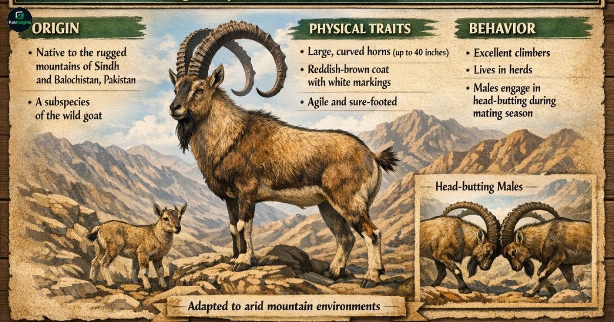 What Is the Sindh Ibex? Origin, Physical Traits, and Behavior