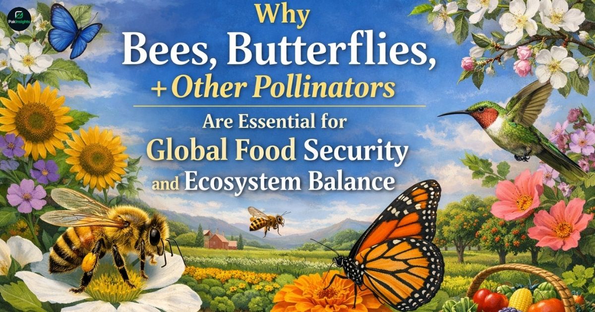 Why Bees, Butterflies, and Other Pollinators Are Essential for Global Food Security and Ecosystem Balance