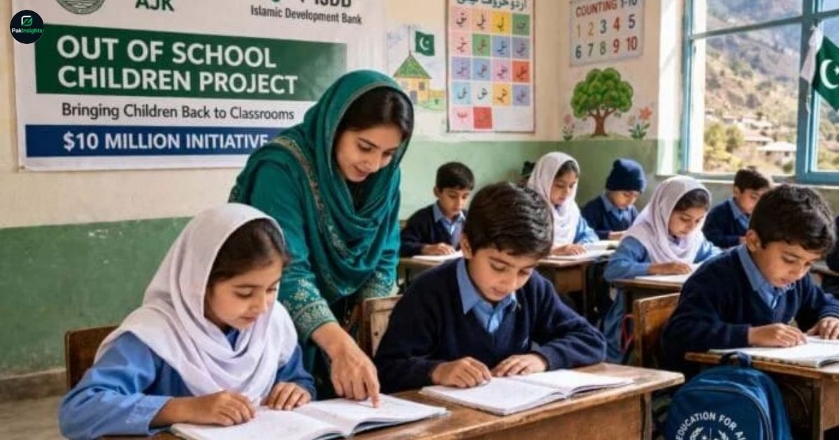 $10 Million Initiative Aims to Enroll Out-of-School Children in AJK