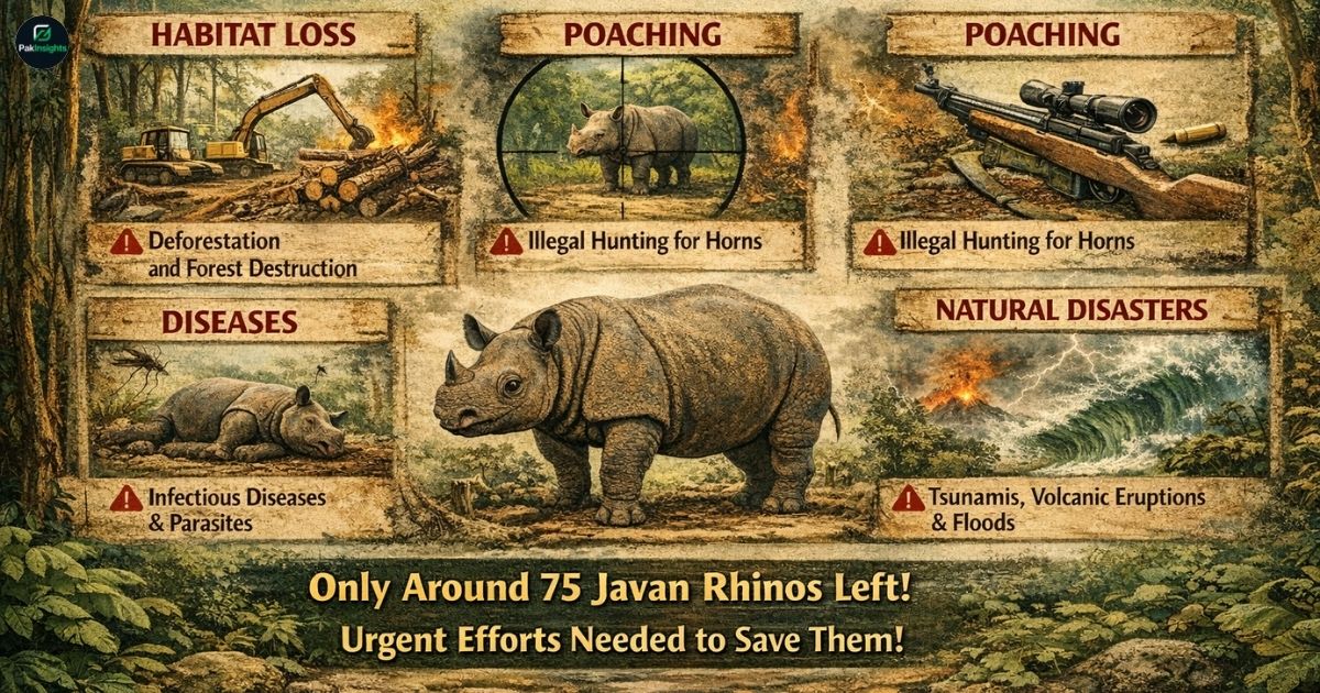 Major Threats Driving the Javan Rhino Toward Extinction