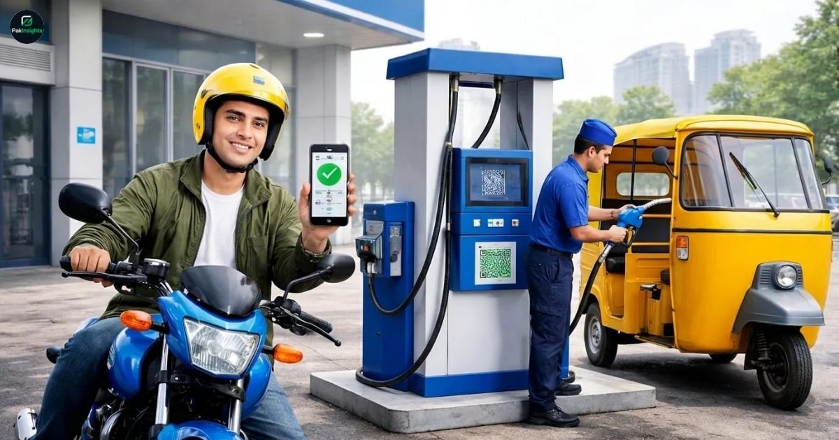 Motorcycles & Rickshaws to receive Subsidized Petrol through App