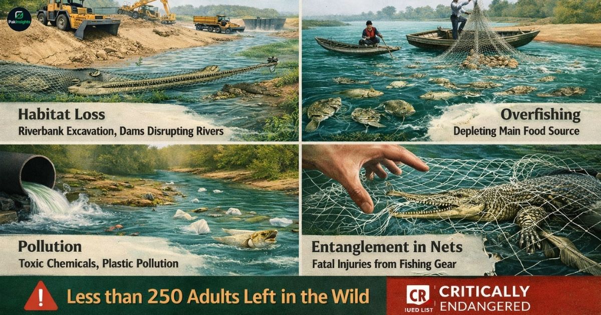 Threats to Survival: Why Gharials Are Critically Endangered