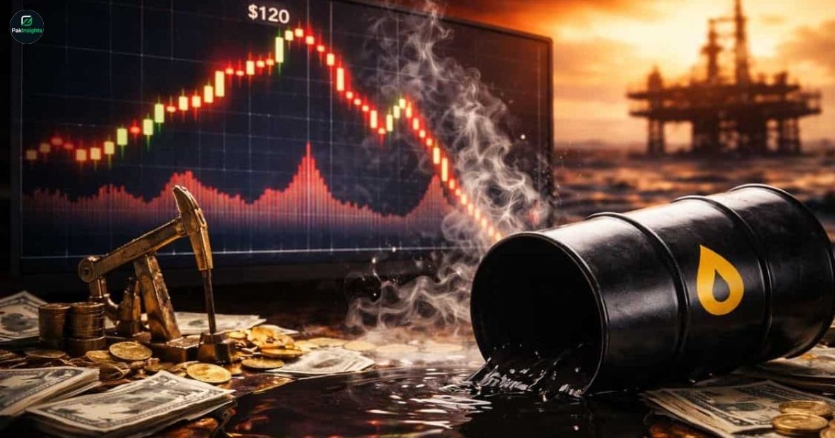Oil Prices Crash Over 15% as Pakistan Brokers US–Iran Ceasefire Deal