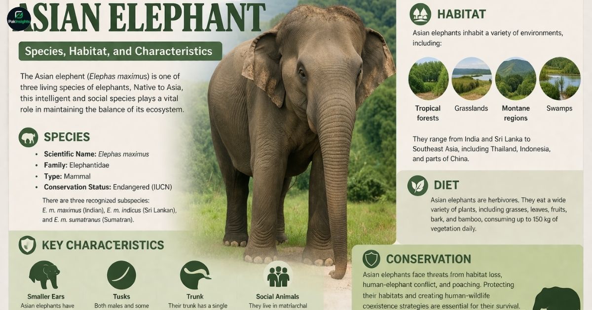 Understanding the Asian Elephant: Species, Habitat, and Characteristics