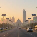 Karachi Media Town Solar Light Poles Stolen by Thieves