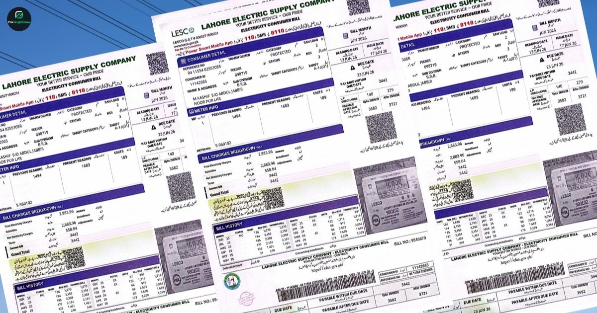 Pakistan Introduces New Simplified Electricity Bill Design