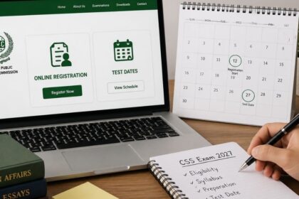 Students preparing after FPSC announces CSS Exam 2027 Schedule with registration and examination dates.