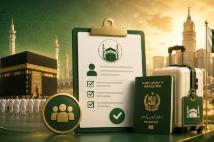 People completing Hajj 2027 registration through the Pak Hajj App in Pakistan
