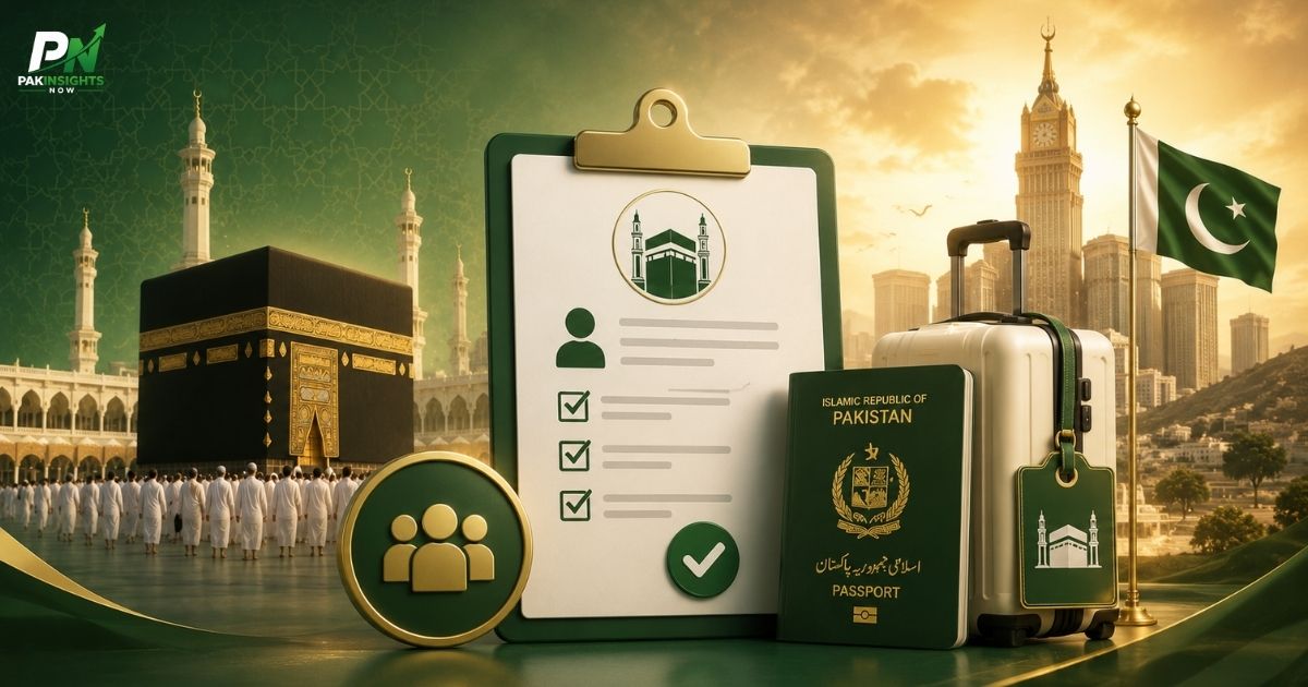 People completing Hajj 2027 registration through the Pak Hajj App in Pakistan