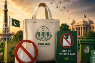 Punjab plastic bag charges ban at a retail store under Punjab EPA's new policy